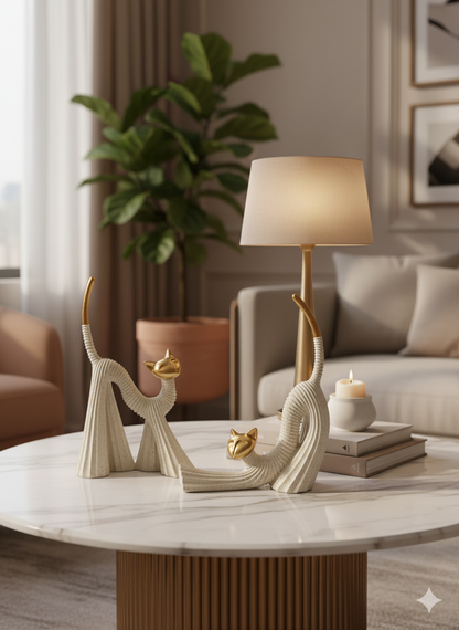 Modern Cat Figurine