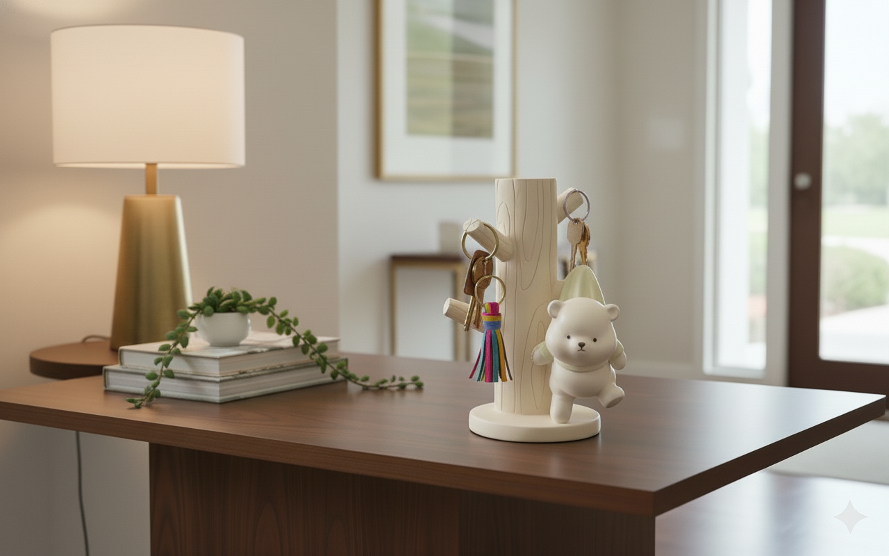 Bear Charm Resin Key Holder Stand – The Tree of Everyday Joy