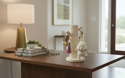 Bear Charm Resin Key Holder Stand – The Tree of Everyday Joy