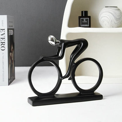 Modern Cyclist Sculpture