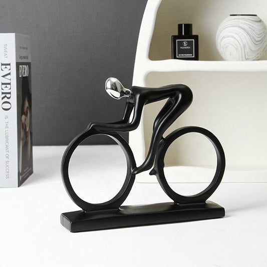 Modern Cyclist Sculpture