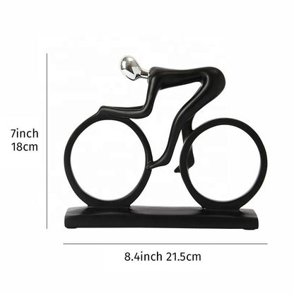 Modern Cyclist Sculpture