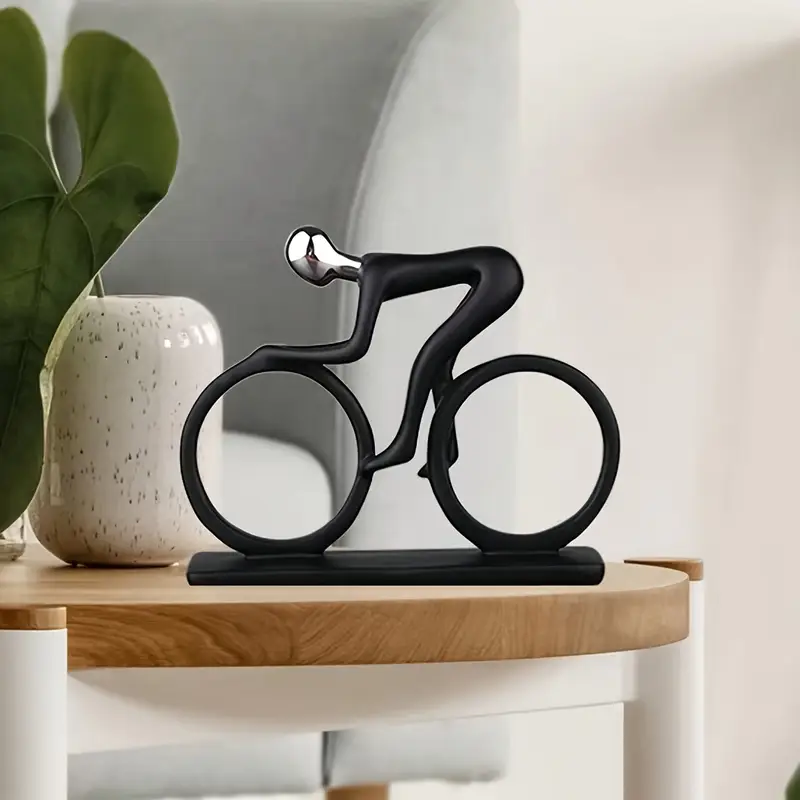 Modern Cyclist Sculpture