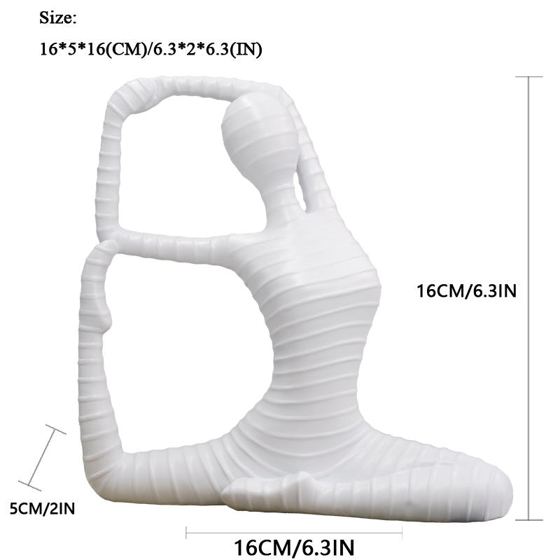 Modern Yoga Lady Sculpture