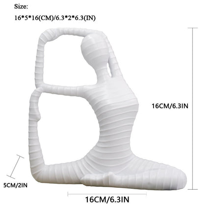 Modern Yoga Lady Sculpture