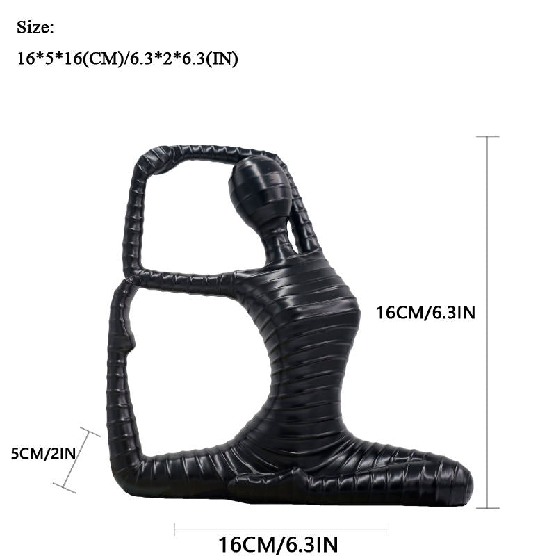 Modern Yoga Lady Sculpture