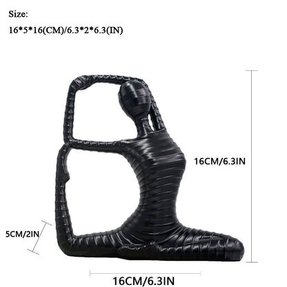 Modern Yoga Lady Sculpture