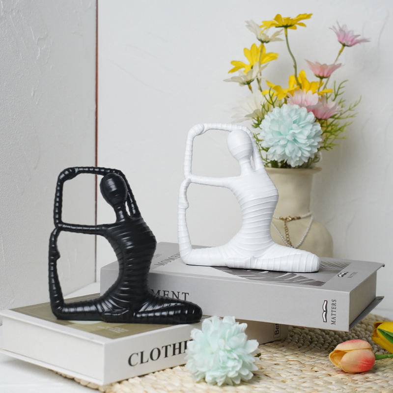 Modern Yoga Lady Sculpture