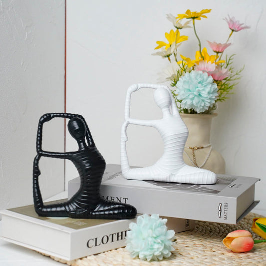 Modern Yoga Lady Sculpture