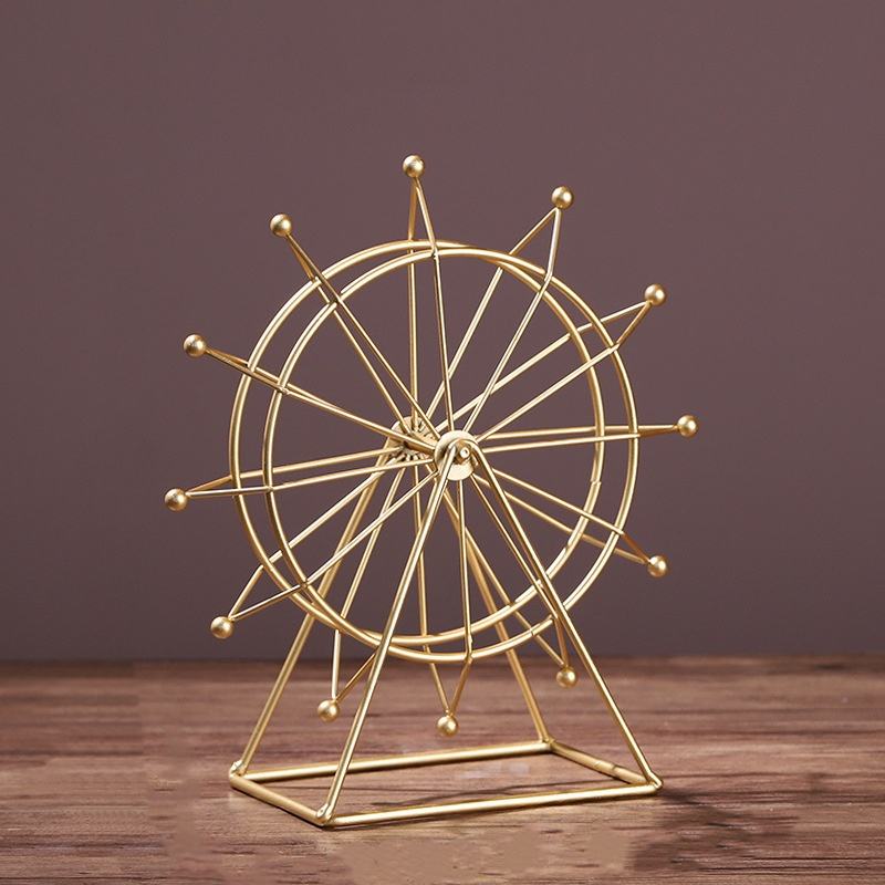 Golden Ferris Wheel Metal Showpiece – Home Decor Accent
