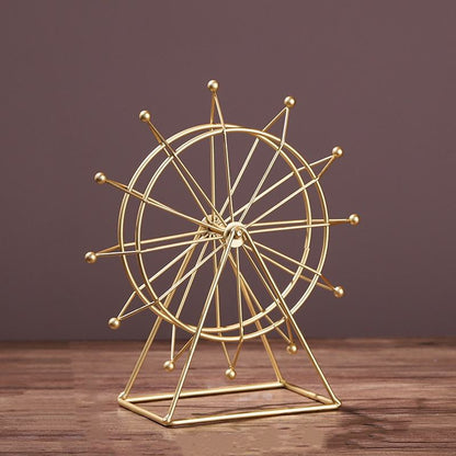Golden Ferris Wheel Metal Showpiece – Home Decor Accent