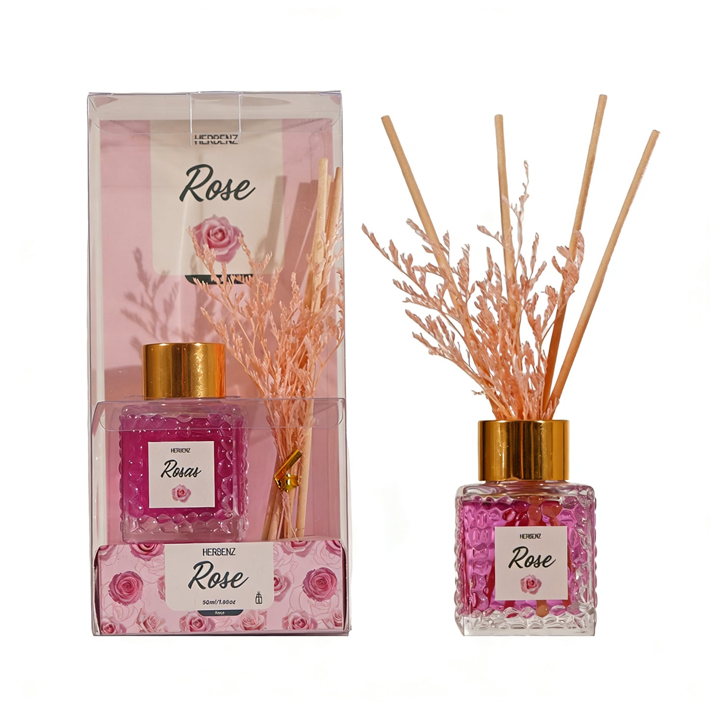 Luxury Reed Diffuser – 50ml Glass Home Fragrance Set
