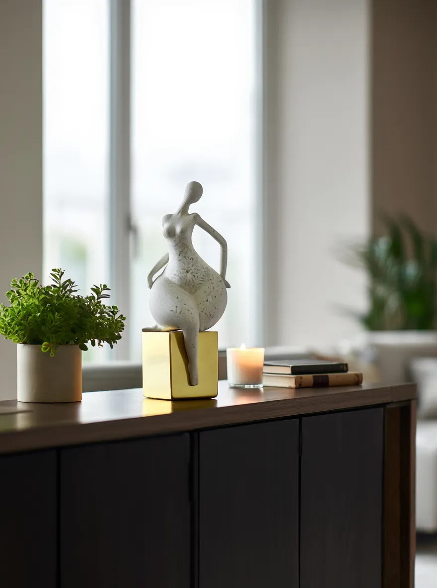 Golden Poise Figurine