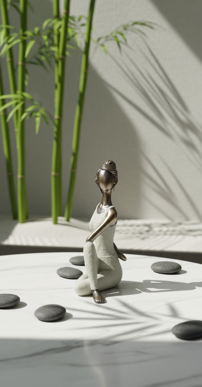 Elegant Yoga Lady Figurine