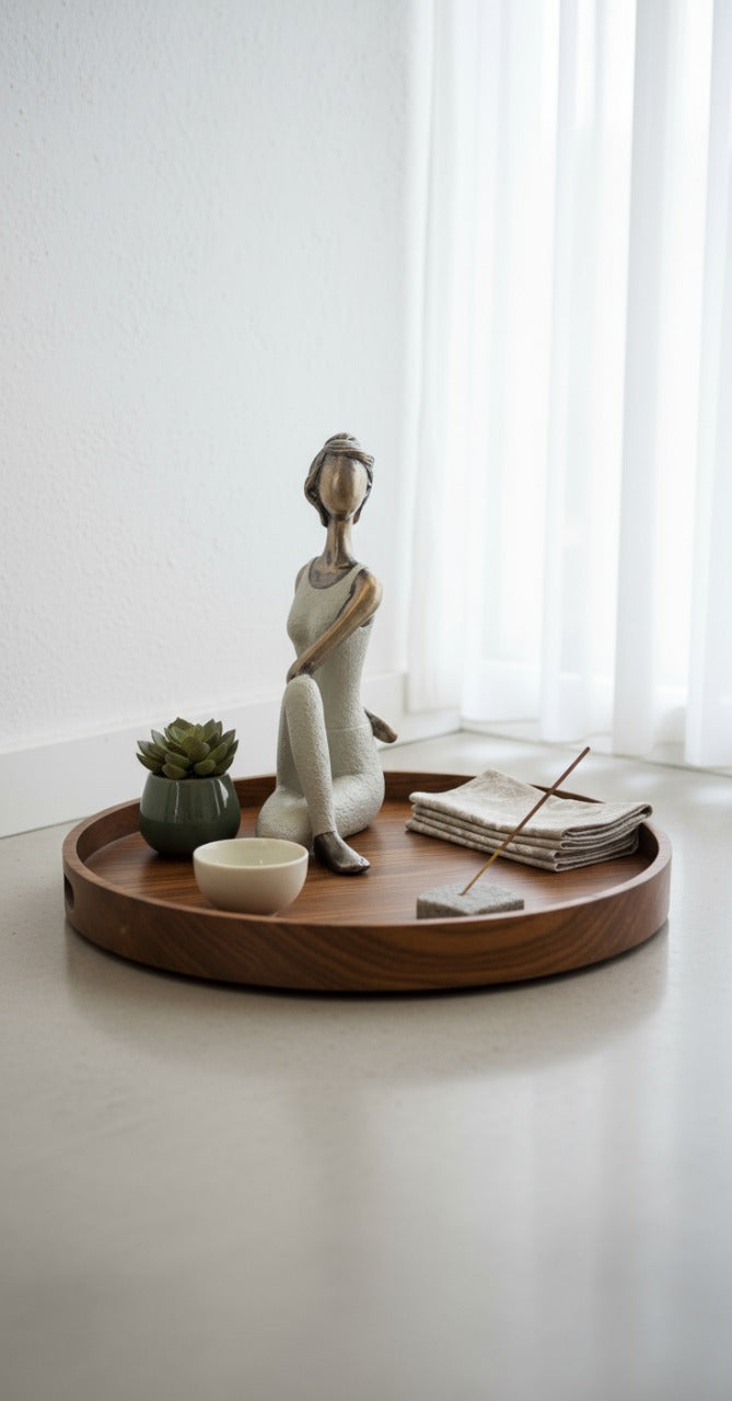 Elegant Yoga Lady Figurine
