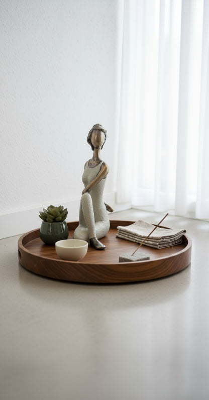 Elegant Yoga Lady Figurine