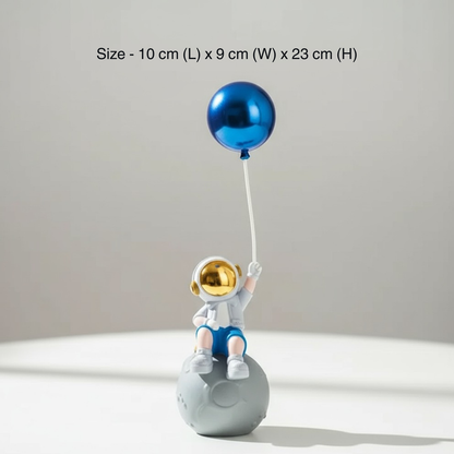 Blue Astronaut Balloon Figurine