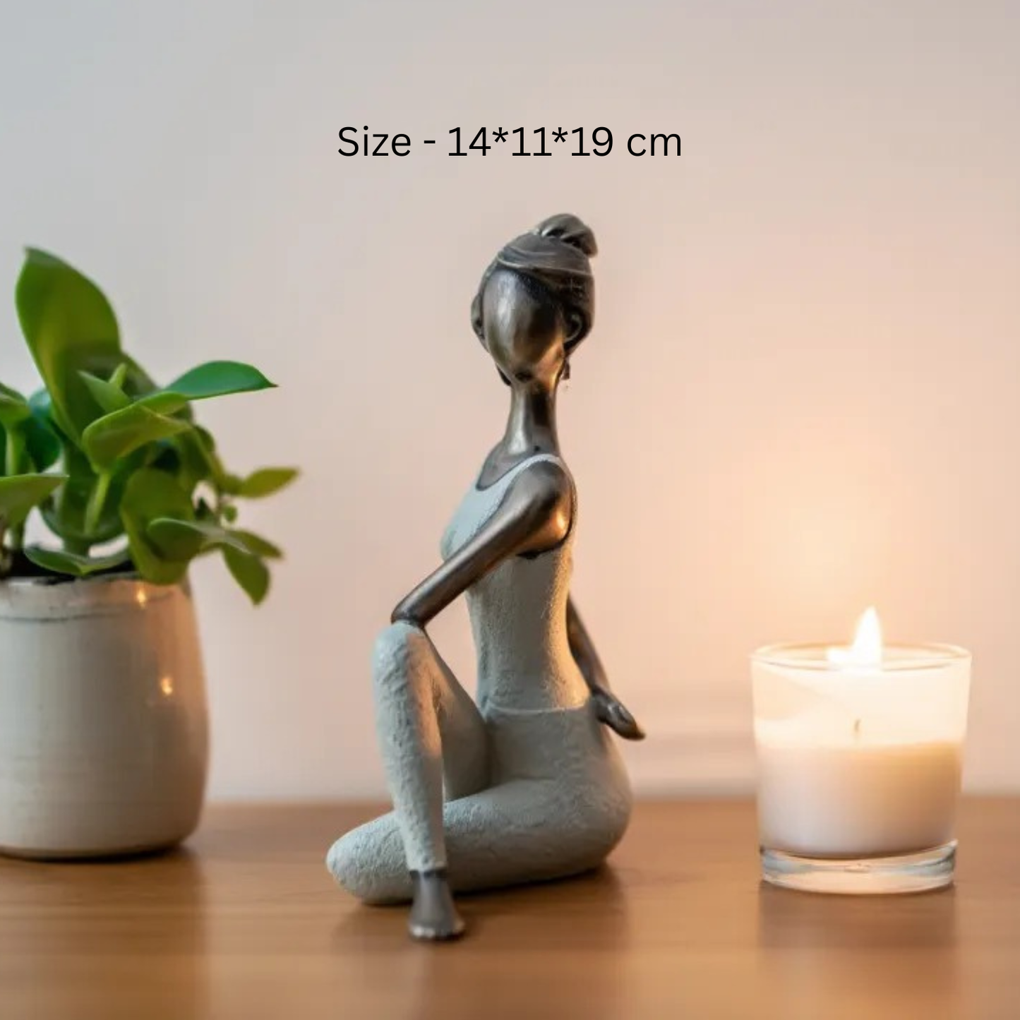Elegant Yoga Lady Figurine