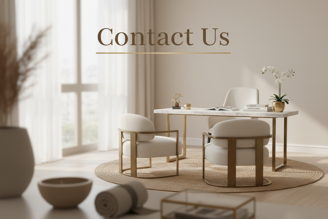 Mention Contact us heading in the top of the  image