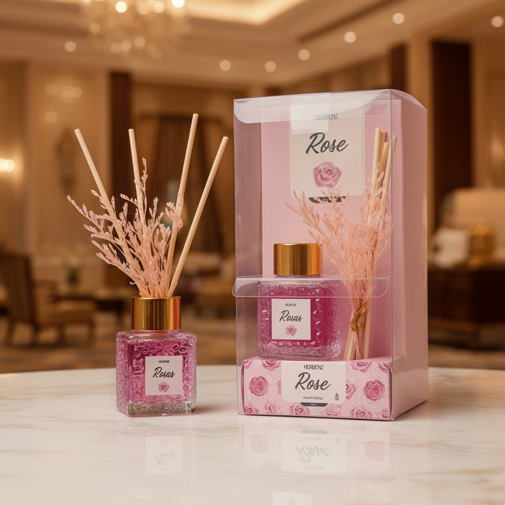 Luxury Reed Diffuser – 50ml Glass Home Fragrance Set