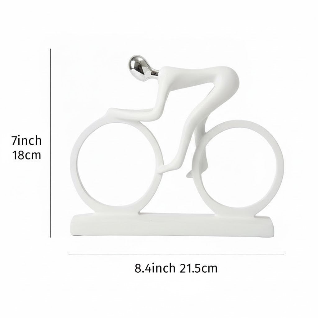 Modern Cyclist Sculpture