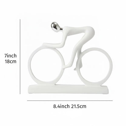 Modern Cyclist Sculpture