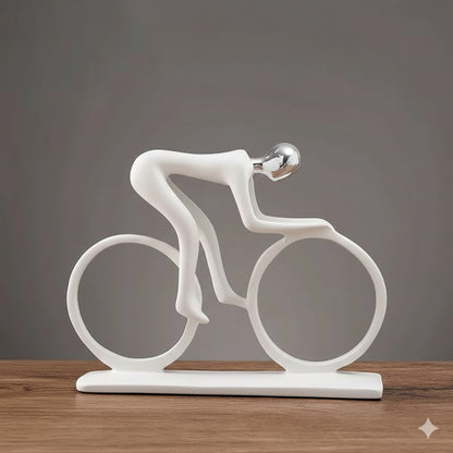 Modern Cyclist Sculpture