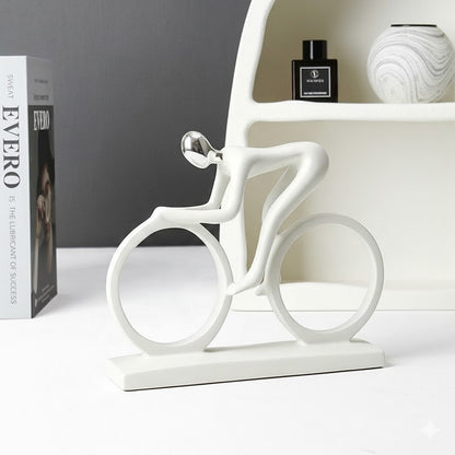 Modern Cyclist Sculpture
